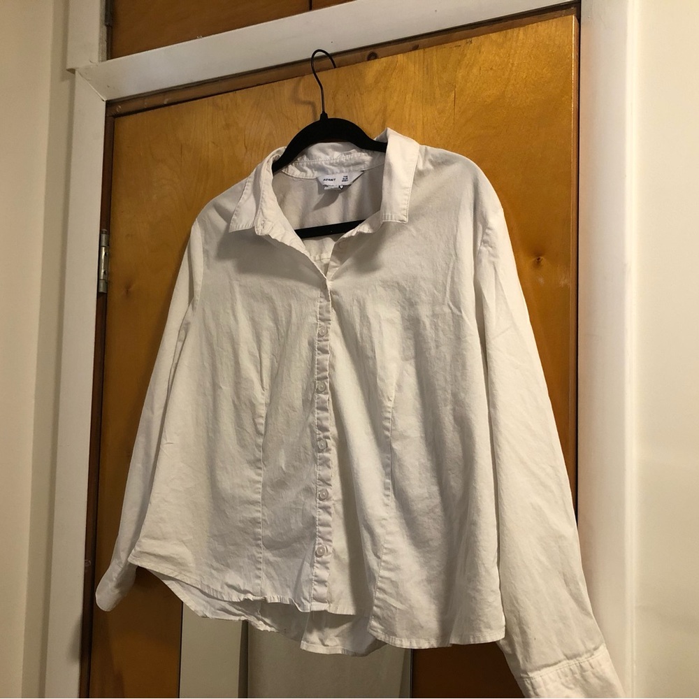 Old Navy White Slim Fit Shirt